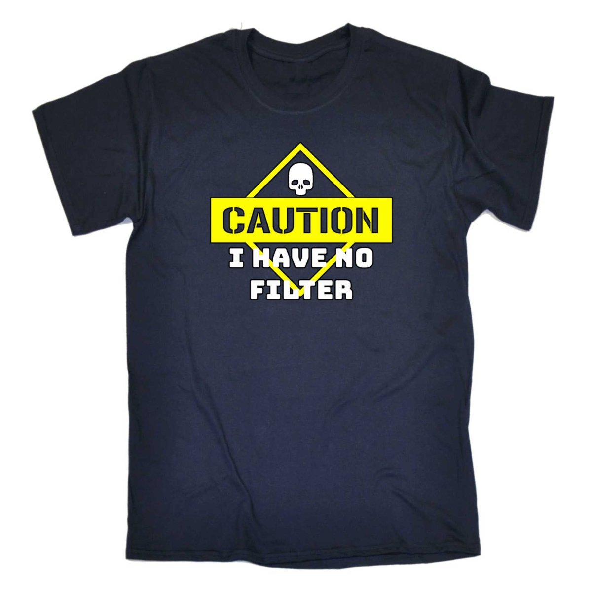 Caution I Have No Filter - Mens Funny T-Shirt Tshirts - 123t Australia | Funny T-Shirts Mugs Novelty Gifts