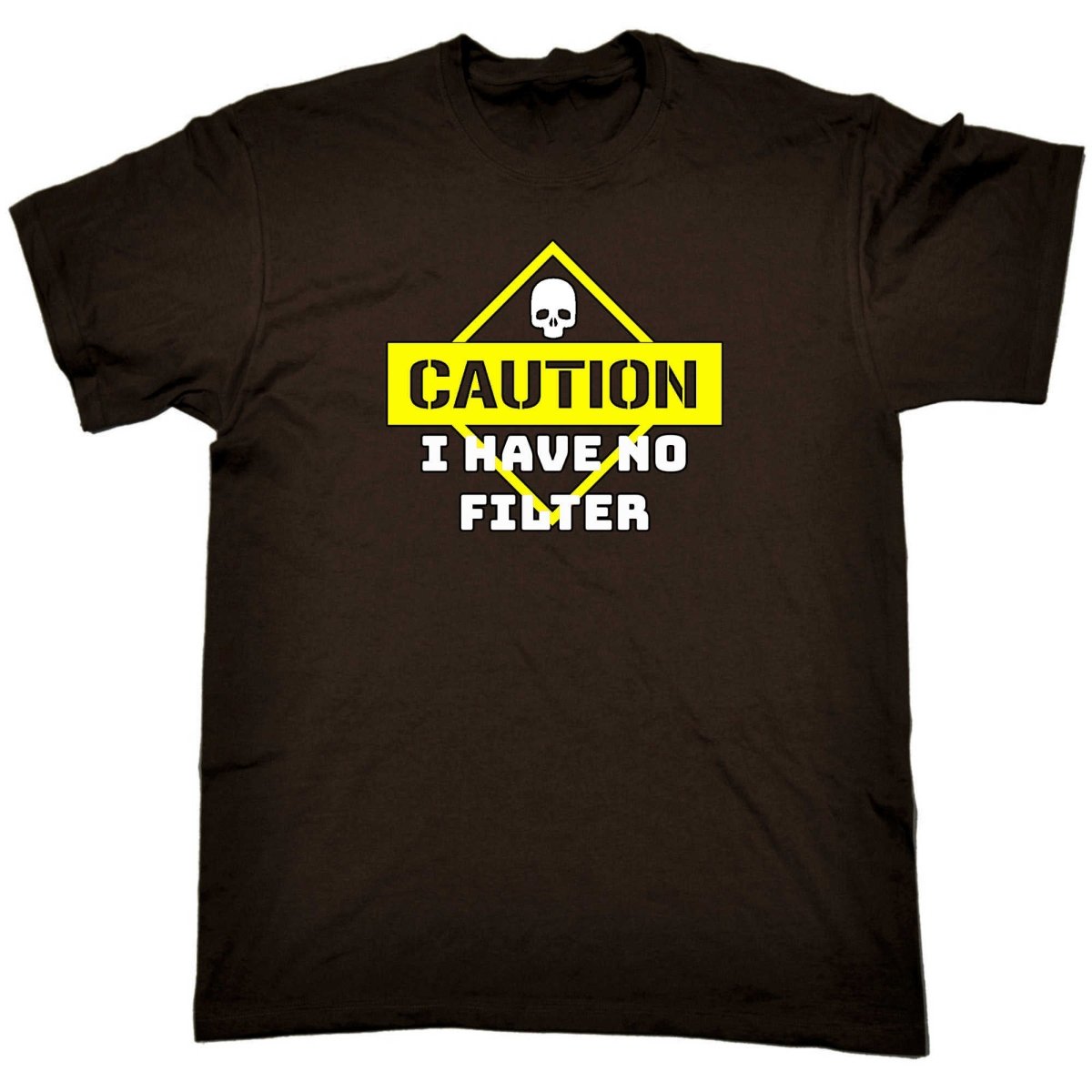 Caution I Have No Filter - Mens Funny T-Shirt Tshirts - 123t Australia | Funny T-Shirts Mugs Novelty Gifts