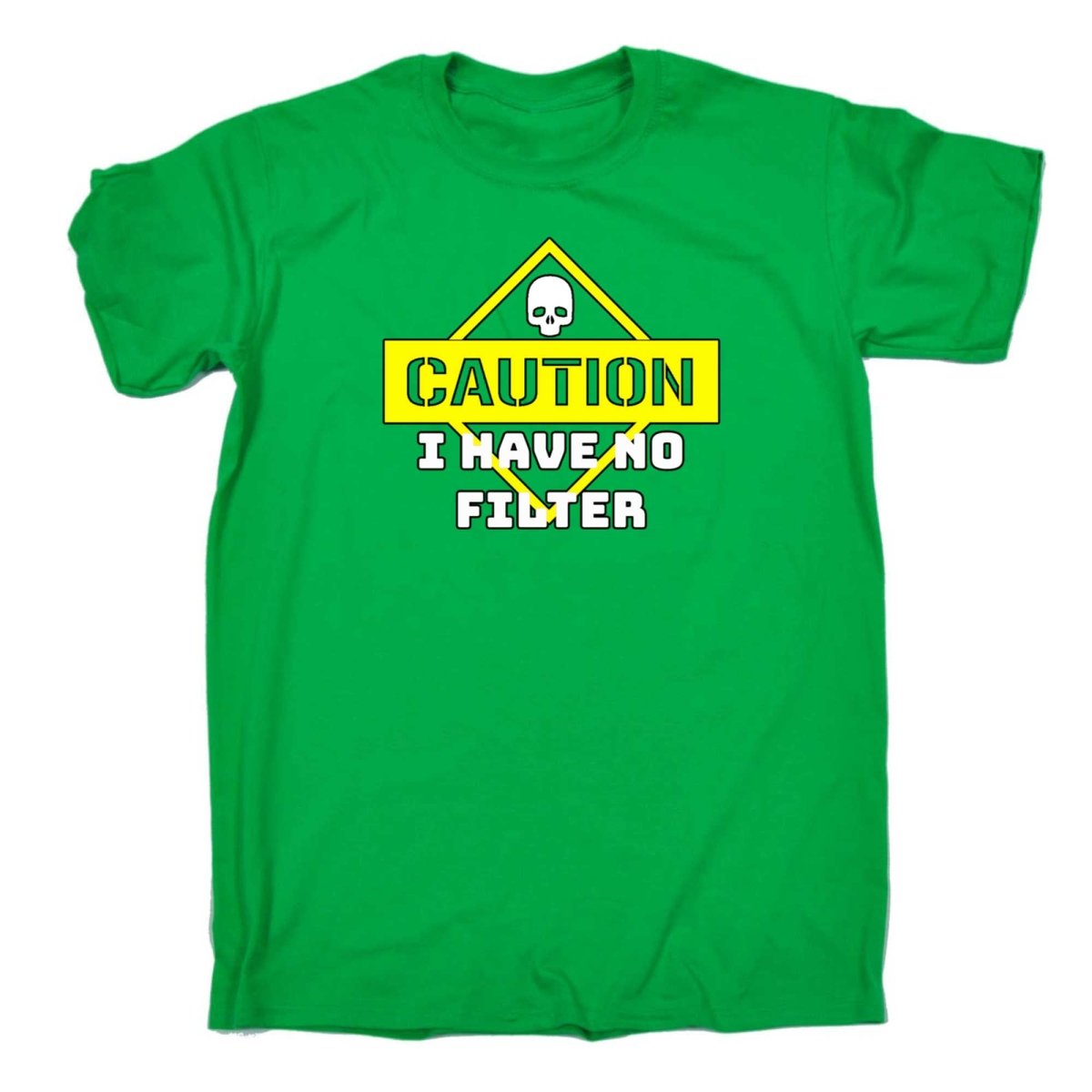 Caution I Have No Filter - Mens Funny T-Shirt Tshirts - 123t Australia | Funny T-Shirts Mugs Novelty Gifts