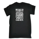 Caution I Learned To Drive Through Video Games Gamer - Mens Funny T-Shirt Tshirts - 123t Australia | Funny T-Shirts Mugs Novelty Gifts