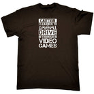Caution I Learned To Drive Through Video Games Gamer - Mens Funny T-Shirt Tshirts - 123t Australia | Funny T-Shirts Mugs Novelty Gifts