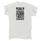 Caution I Learned To Drive Through Video Games Gamer - Mens Funny T-Shirt Tshirts - 123t Australia | Funny T-Shirts Mugs Novelty Gifts