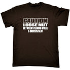 Caution Loose Nut Between Driver Seat - Mens Funny T-Shirt Tshirts - 123t Australia | Funny T-Shirts Mugs Novelty Gifts
