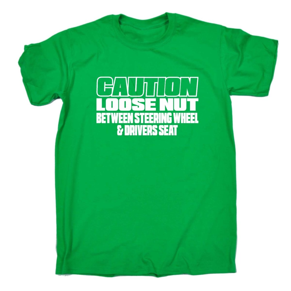 Caution Loose Nut Between Driver Seat - Mens Funny T-Shirt Tshirts - 123t Australia | Funny T-Shirts Mugs Novelty Gifts