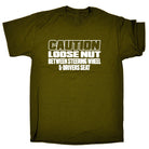 Caution Loose Nut Between Driver Seat - Mens Funny T-Shirt Tshirts - 123t Australia | Funny T-Shirts Mugs Novelty Gifts