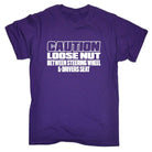 Caution Loose Nut Between Driver Seat - Mens Funny T-Shirt Tshirts - 123t Australia | Funny T-Shirts Mugs Novelty Gifts