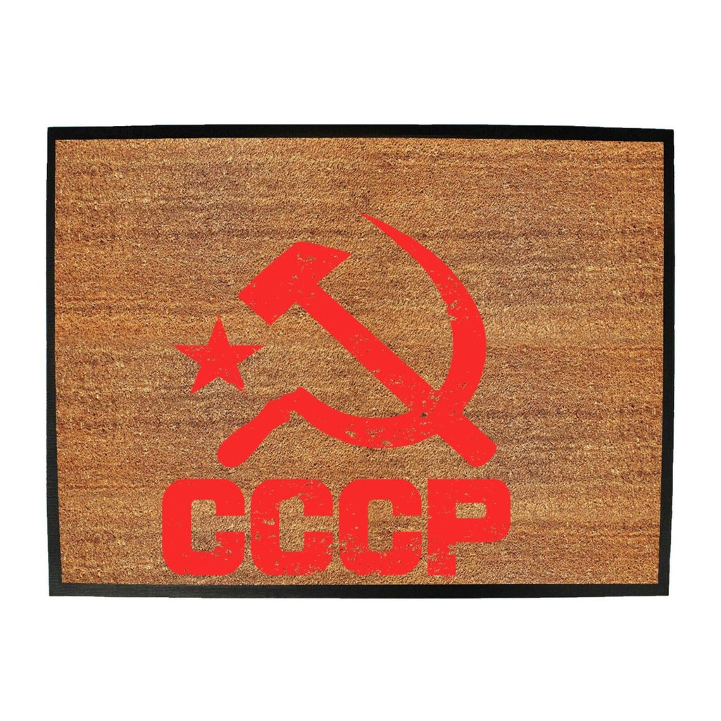 Cccp Red - Funny Novelty Doormat Man Cave Floor mat - 123t Australia | Funny T-Shirts Mugs Novelty Gifts