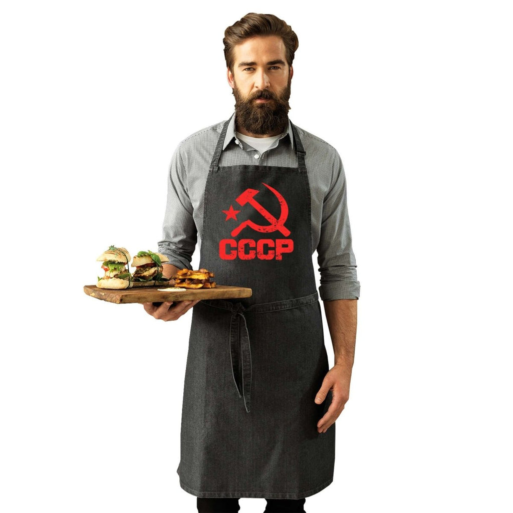Cccp Red - Funny Novelty Kitchen Adult Apron - 123t Australia | Funny T-Shirts Mugs Novelty Gifts