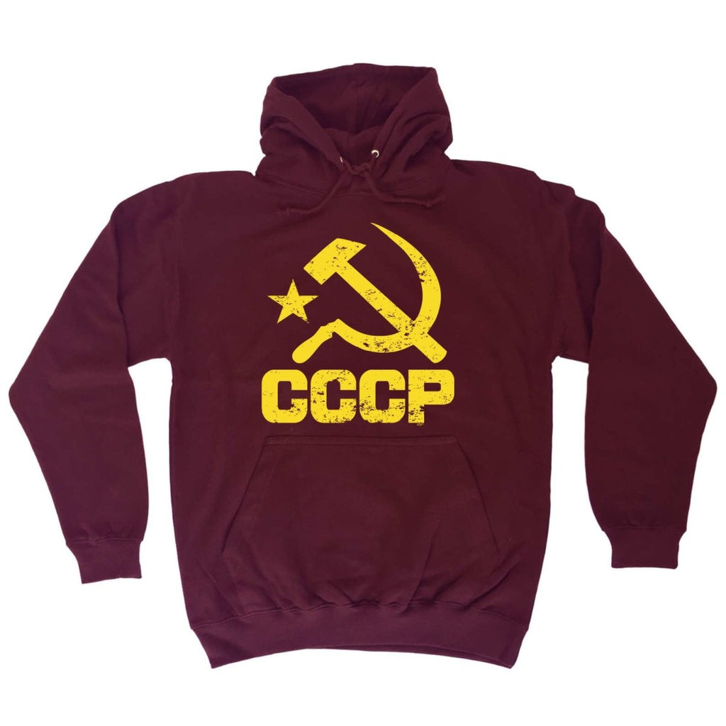 Cccp Yellow - Funny Novelty Hoodies Hoodie - 123t Australia | Funny T-Shirts Mugs Novelty Gifts
