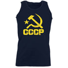 Cccp Yellow - Funny Novelty Vest Singlet Unisex Tank Top - 123t Australia | Funny T-Shirts Mugs Novelty Gifts