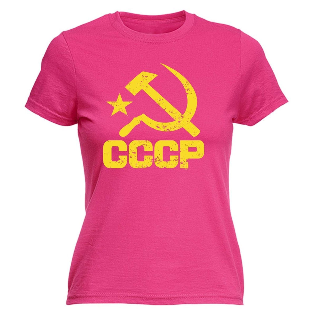 Cccp Yellow - Funny Novelty Womens T-Shirt T Shirt Tshirt - 123t Australia | Funny T-Shirts Mugs Novelty Gifts