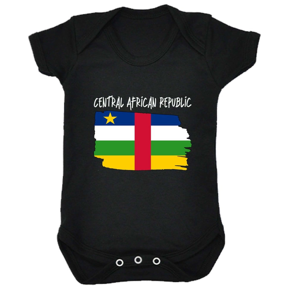 Central African Republic Country Flag Nationality - Babygrow Baby - 123t Australia | Funny T-Shirts Mugs Novelty Gifts