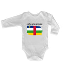 Central African Republic Country Flag Nationality - Babygrow Baby - 123t Australia | Funny T-Shirts Mugs Novelty Gifts