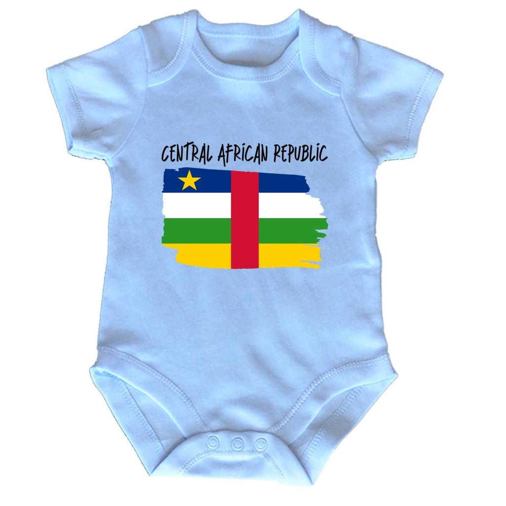 Central African Republic Country Flag Nationality - Babygrow Baby - 123t Australia | Funny T-Shirts Mugs Novelty Gifts