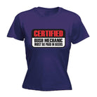 Certified Bush Mechanic - Funny Womens T-Shirt Tshirt - 123t Australia | Funny T-Shirts Mugs Novelty Gifts