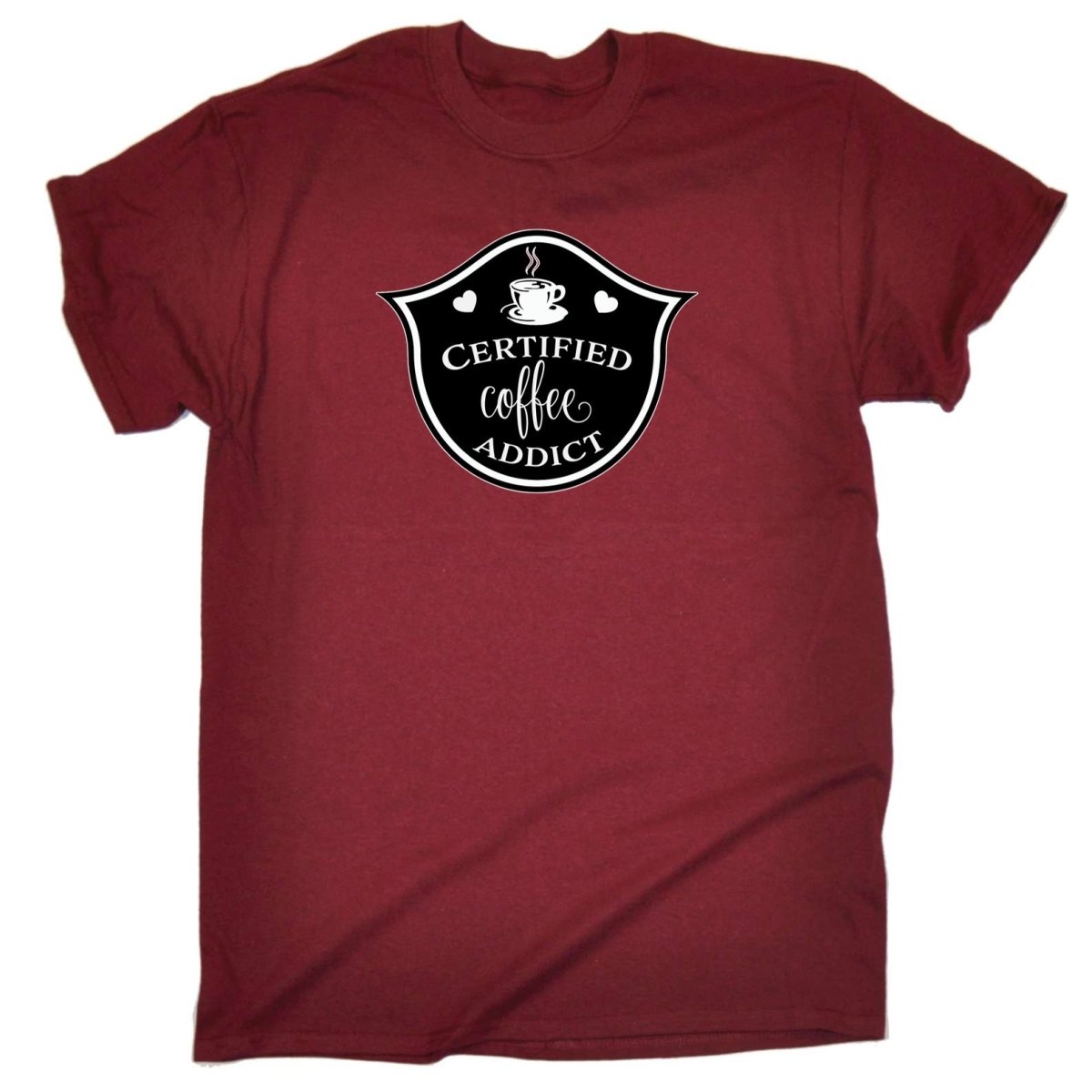 Certified Coffee Addict - Mens Funny T-Shirt Tshirts - 123t Australia | Funny T-Shirts Mugs Novelty Gifts
