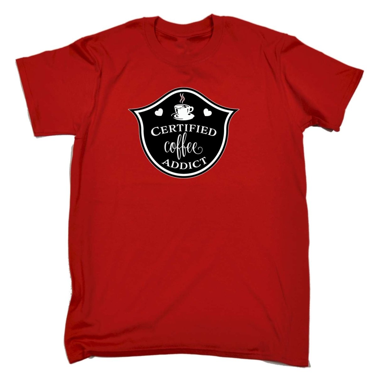Certified Coffee Addict - Mens Funny T-Shirt Tshirts - 123t Australia | Funny T-Shirts Mugs Novelty Gifts