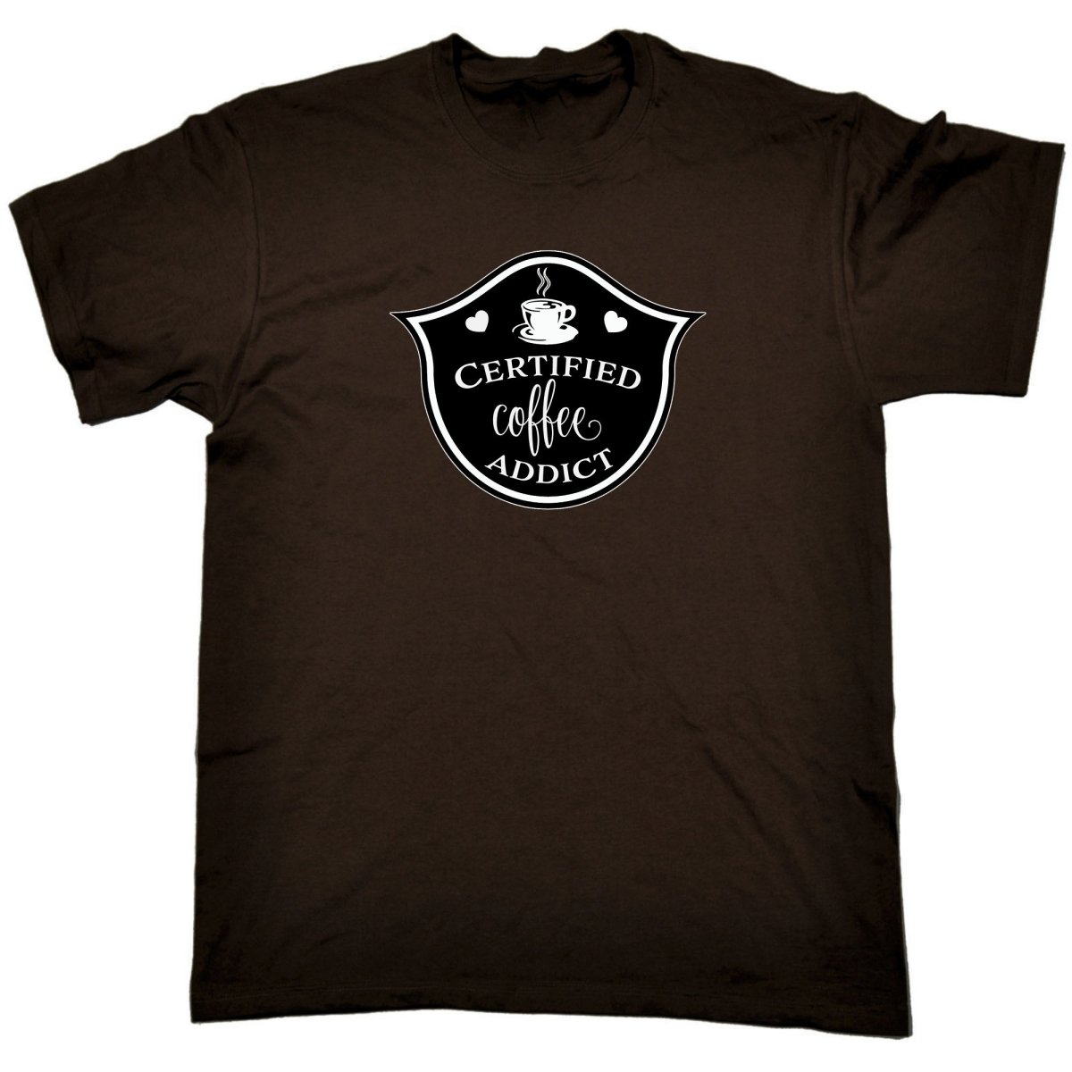 Certified Coffee Addict - Mens Funny T-Shirt Tshirts - 123t Australia | Funny T-Shirts Mugs Novelty Gifts