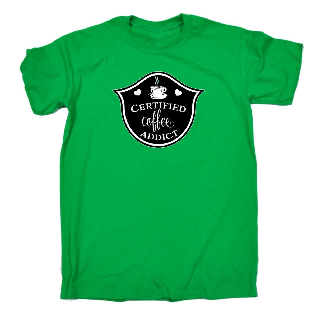 Certified Coffee Addict - Mens Funny T-Shirt Tshirts - 123t Australia | Funny T-Shirts Mugs Novelty Gifts