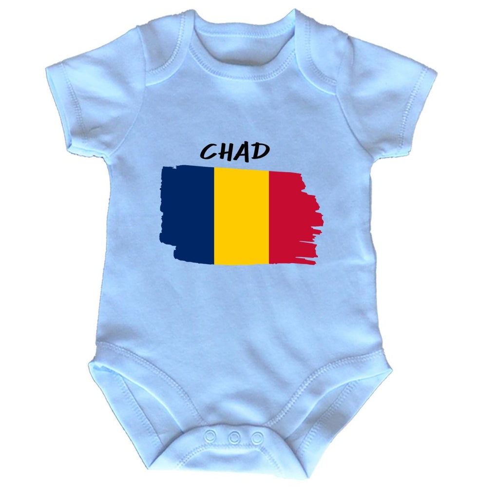 Chad Country Flag Nationality - Babygrow Baby - 123t Australia | Funny T-Shirts Mugs Novelty Gifts