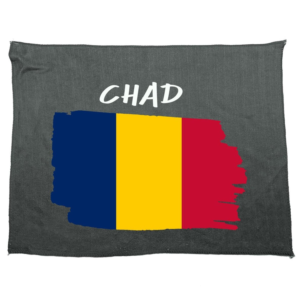 Chad Country Flag Nationality - Gym Sports Towel - 123t Australia | Funny T-Shirts Mugs Novelty Gifts