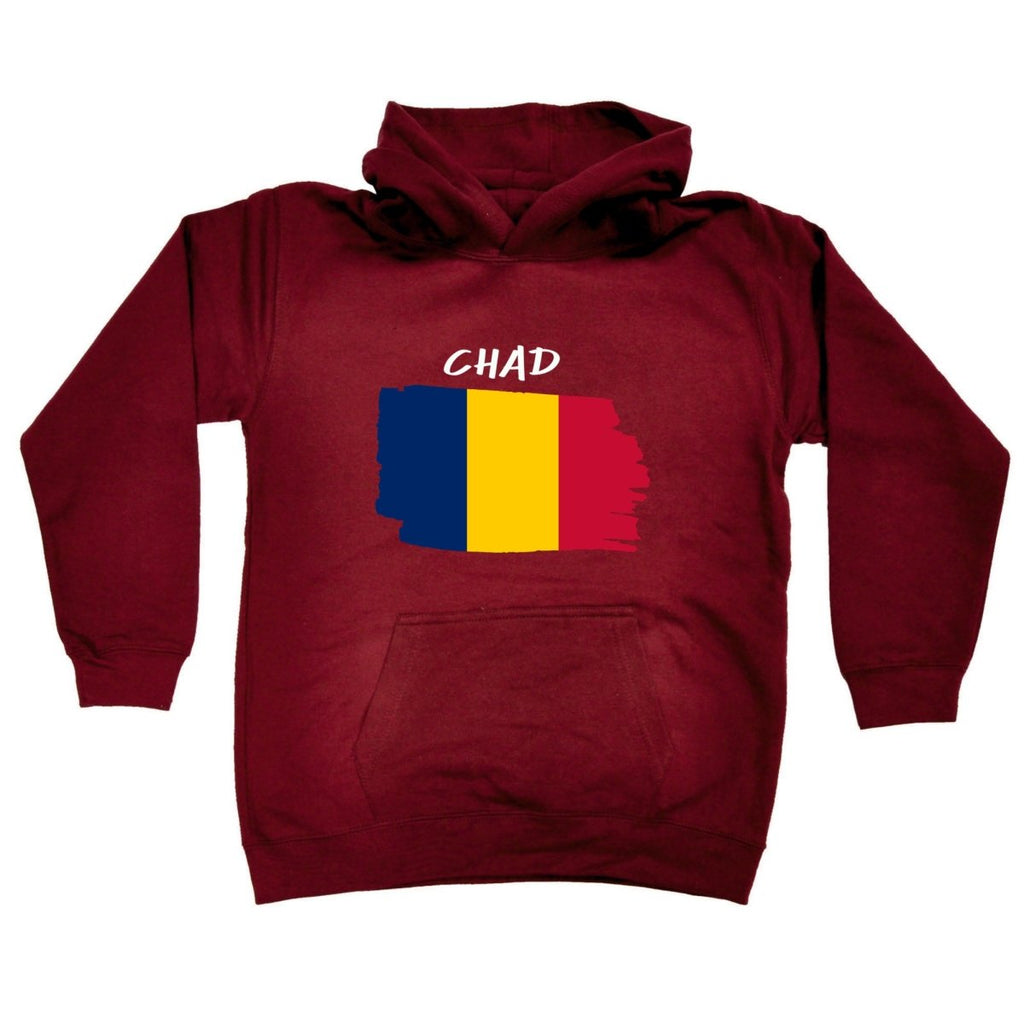 Chad Country Flag Nationality - Kids Children Hoodie - 123t Australia | Funny T-Shirts Mugs Novelty Gifts