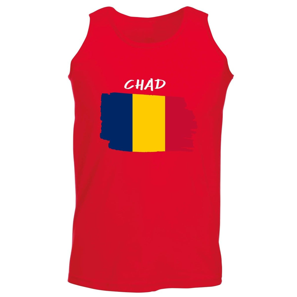 Chad Country Flag Nationality - Vest Singlet Unisex Tank Top - 123t Australia | Funny T-Shirts Mugs Novelty Gifts