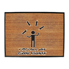 Chainsaw Do All My Own Stunts - Funny Novelty Doormat Man Cave Floor mat - 123t Australia | Funny T-Shirts Mugs Novelty Gifts