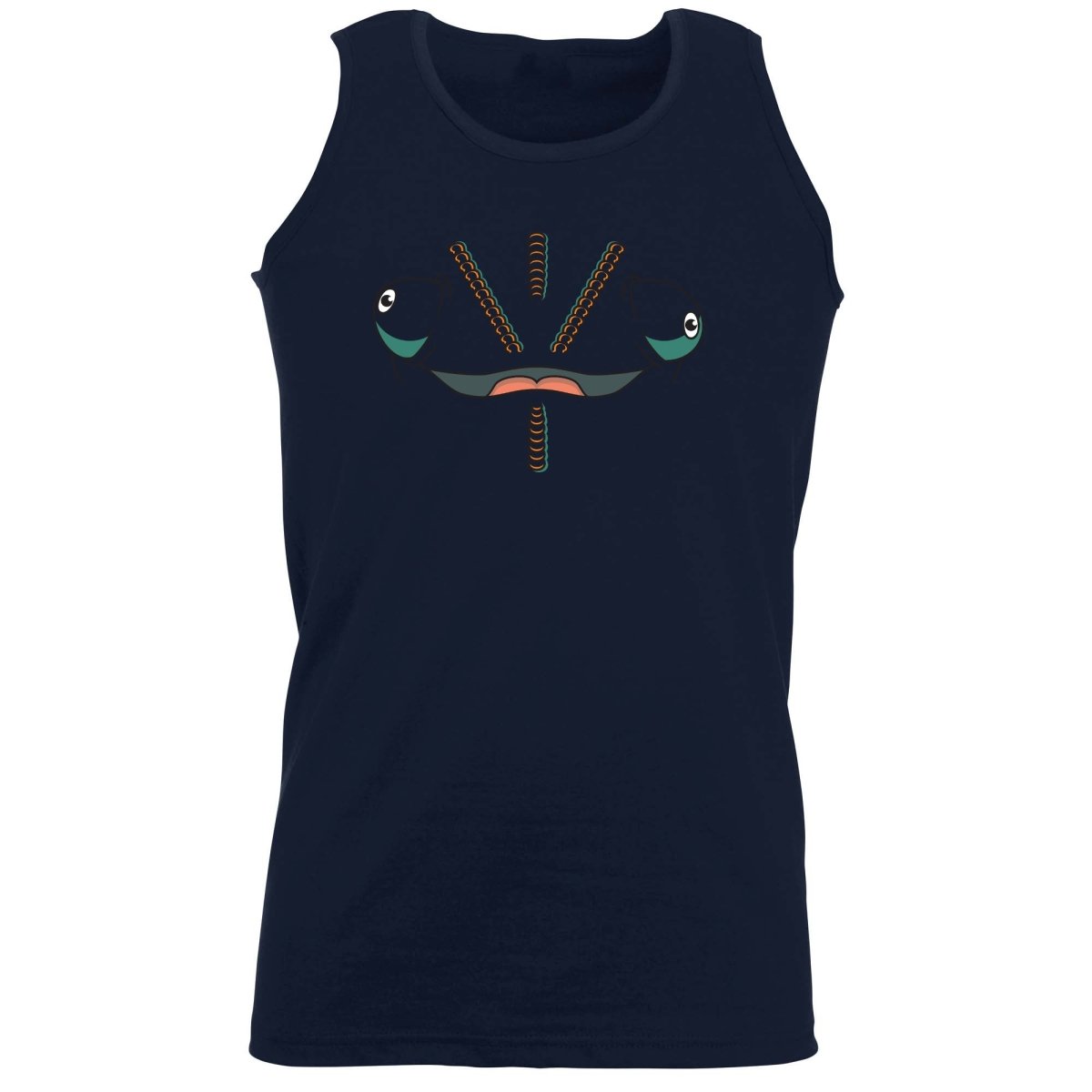 Chameleon Animal Face Ani Mates - Funny Novelty Vest Singlet Unisex Tank Top - 123t Australia | Funny T-Shirts Mugs Novelty Gifts