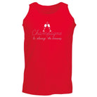Champagne Is Always The Answer - Funny Novelty Vest Singlet Unisex Tank Top - 123t Australia | Funny T-Shirts Mugs Novelty Gifts