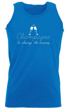 Champagne Is Always The Answer - Funny Novelty Vest Singlet Unisex Tank Top - 123t Australia | Funny T-Shirts Mugs Novelty Gifts