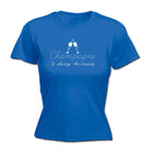Champagne Is Always The Answer - Funny Novelty Womens T-Shirt T Shirt Tshirt - 123t Australia | Funny T-Shirts Mugs Novelty Gifts