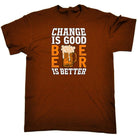 Change Is Good Beer Is Better Alcohol - Mens Funny T-Shirt Tshirts Tee Shirt - 123t Australia | Funny T-Shirts Mugs Novelty Gifts