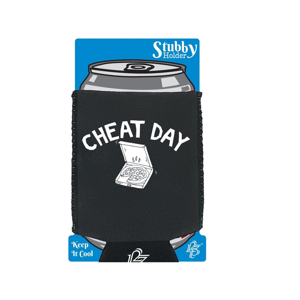 Cheat Day Gym - Funny Novelty Stubby Holder With Base - 123t Australia | Funny T-Shirts Mugs Novelty Gifts