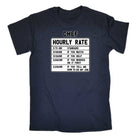 Chef Hourly Rate - Mens Funny T-Shirt Tshirts - 123t Australia | Funny T-Shirts Mugs Novelty Gifts
