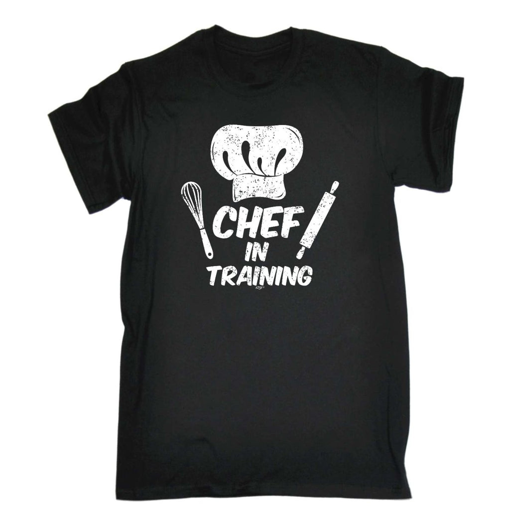Chef In Training Cooking - Mens Funny Novelty T-Shirt Tshirts BLACK T Shirt - 123t Australia | Funny T-Shirts Mugs Novelty Gifts