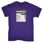Chemist Nutrition Facts - Mens Funny T-Shirt Tshirts - 123t Australia | Funny T-Shirts Mugs Novelty Gifts