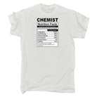 Chemist Nutrition Facts - Mens Funny T-Shirt Tshirts - 123t Australia | Funny T-Shirts Mugs Novelty Gifts