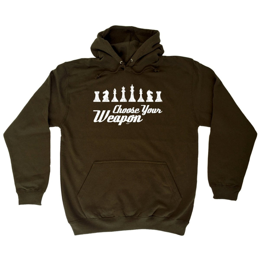 Chess Choose Your Weapon - Funny Novelty Hoodies Hoodie - 123t Australia | Funny T-Shirts Mugs Novelty Gifts