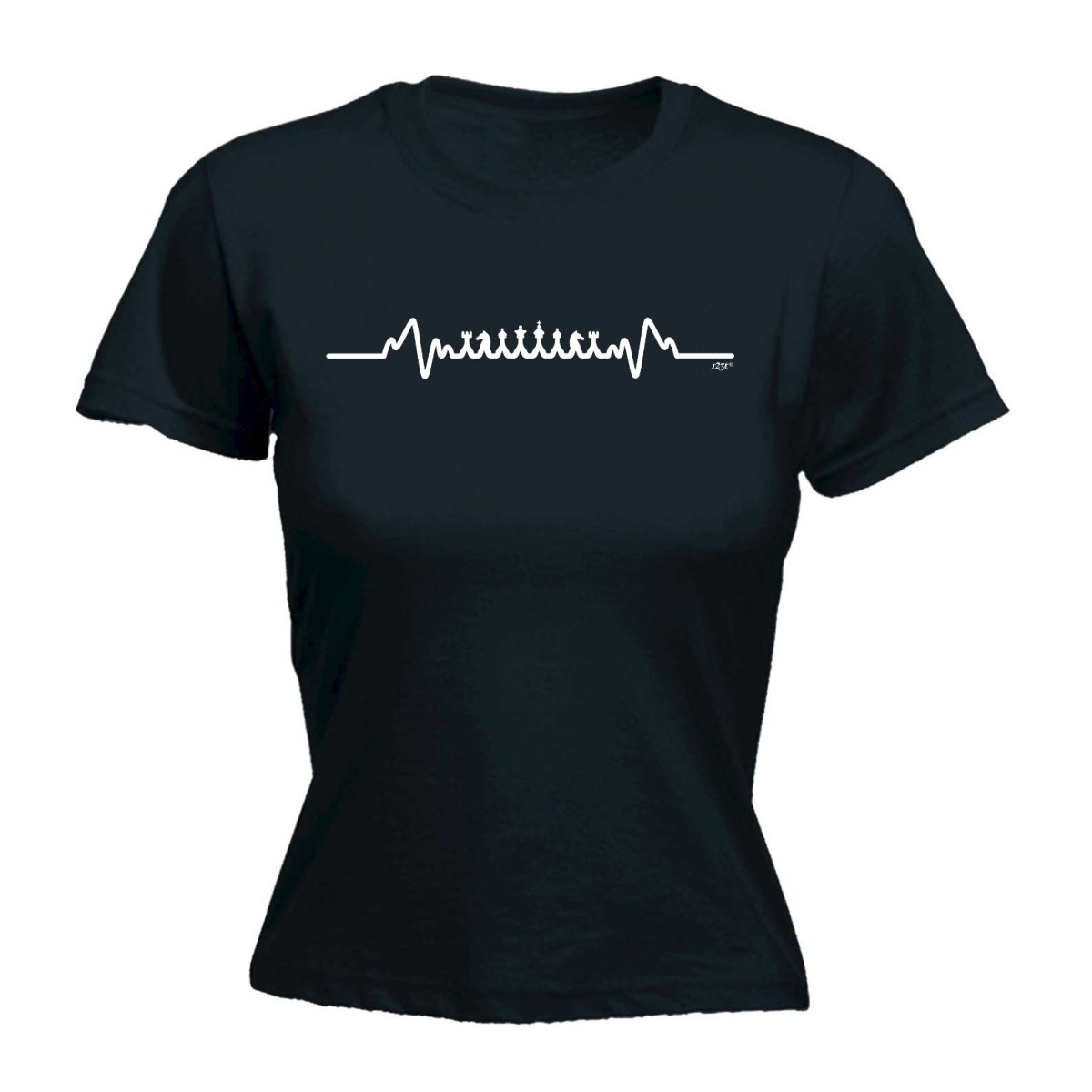 Chess Pulse - Funny Novelty Womens T-Shirt T Shirt Tshirt - 123t Australia | Funny T-Shirts Mugs Novelty Gifts
