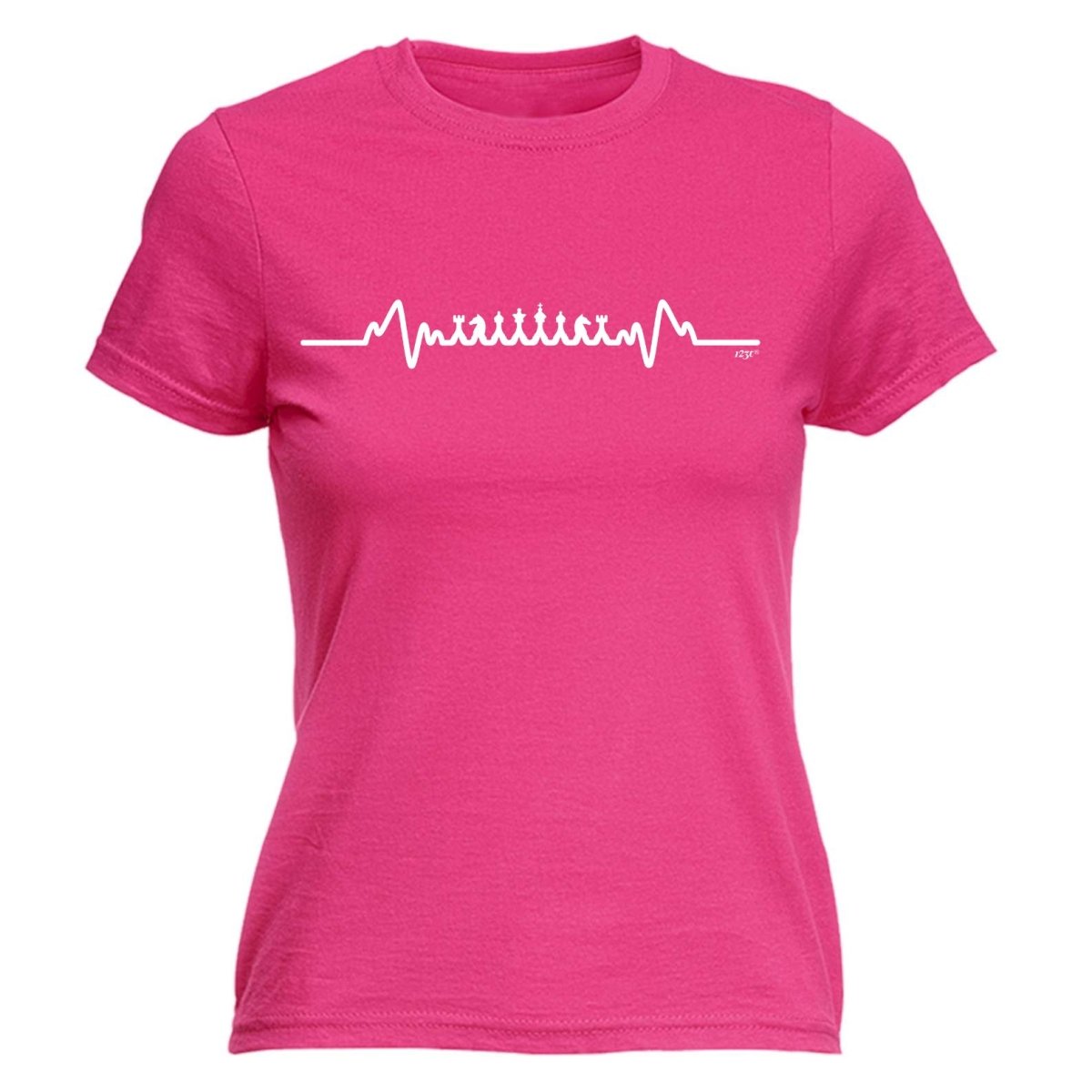 Chess Pulse - Funny Novelty Womens T-Shirt T Shirt Tshirt - 123t Australia | Funny T-Shirts Mugs Novelty Gifts