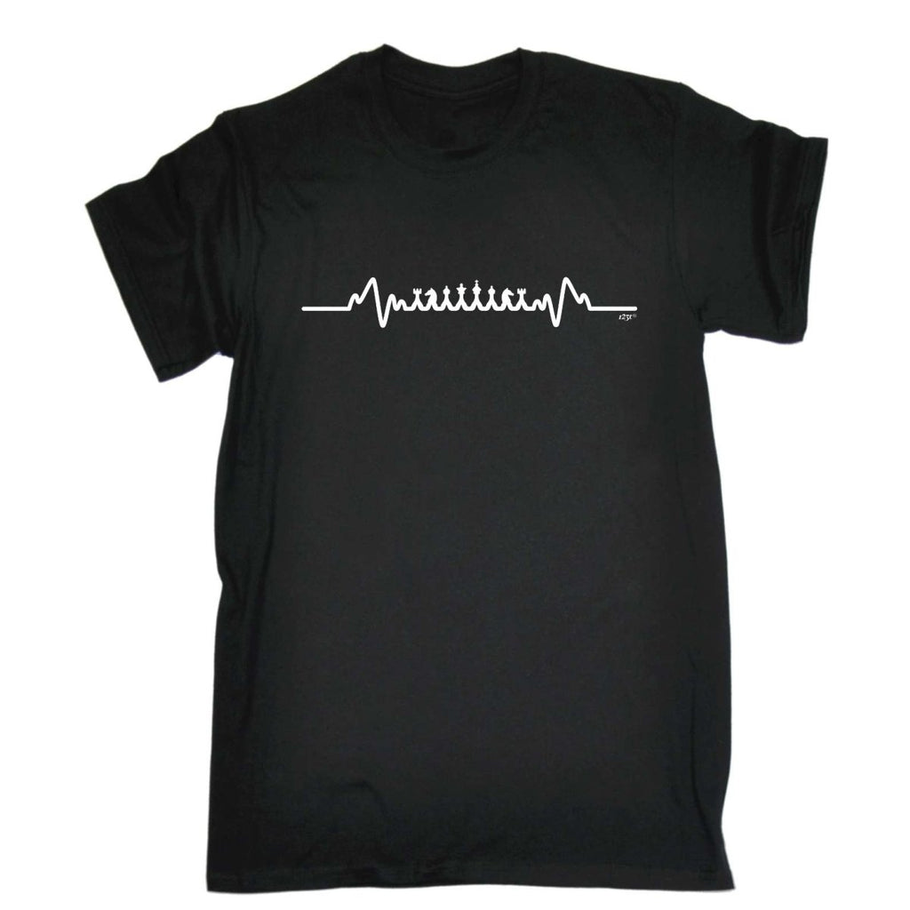 Chess Pulse - Mens Funny Novelty T-Shirt TShirt / T Shirt - 123t Australia | Funny T-Shirts Mugs Novelty Gifts