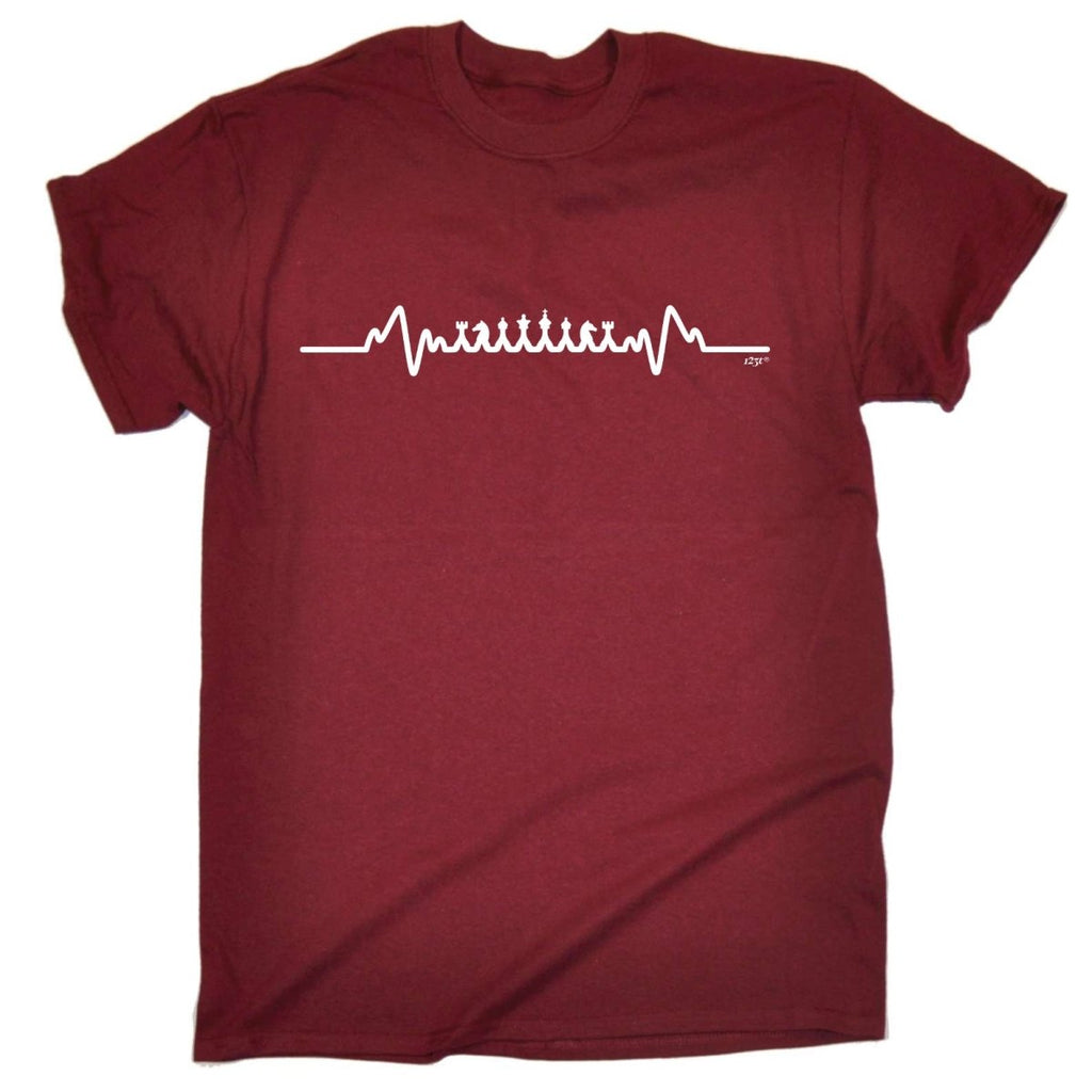 Chess Pulse - Mens Funny Novelty T-Shirt TShirt / T Shirt - 123t Australia | Funny T-Shirts Mugs Novelty Gifts