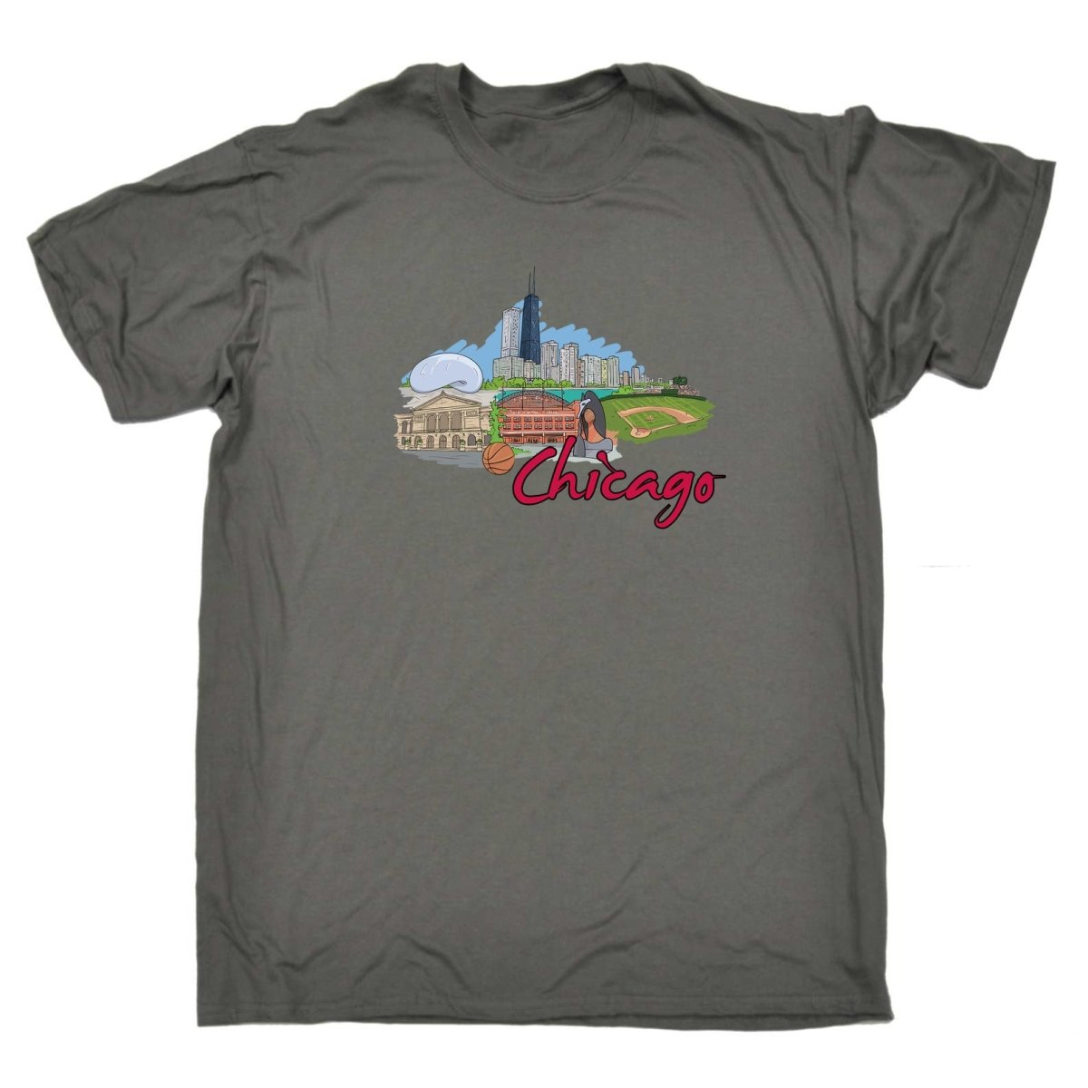 Chicago Lake Muchigan Illinois Usa Country Flag Destination - Mens Funny T-Shirt Tshirts - 123t Australia | Funny T-Shirts Mugs Novelty Gifts