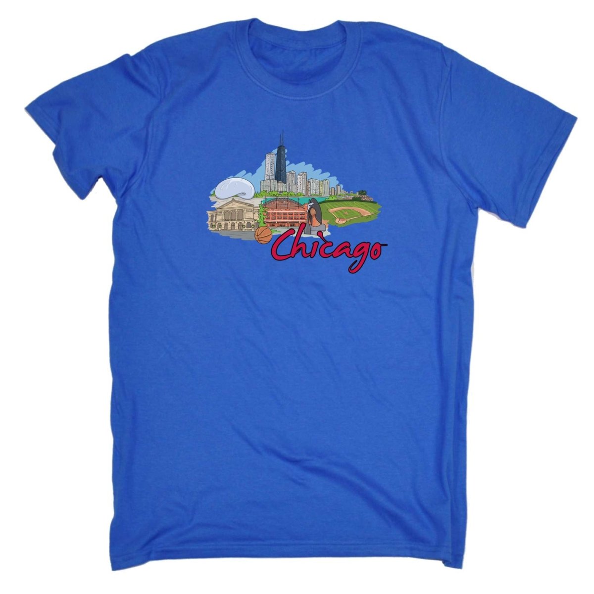 Chicago Lake Muchigan Illinois Usa Country Flag Destination - Mens Funny T-Shirt Tshirts - 123t Australia | Funny T-Shirts Mugs Novelty Gifts