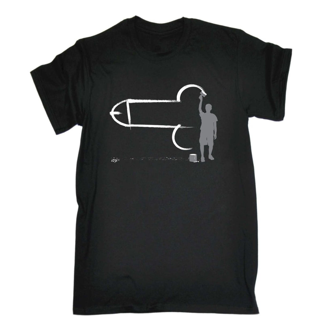 Childish Decorator Painter - Mens Funny Novelty T-Shirt Tshirts BLACK T Shirt - 123t Australia | Funny T-Shirts Mugs Novelty Gifts