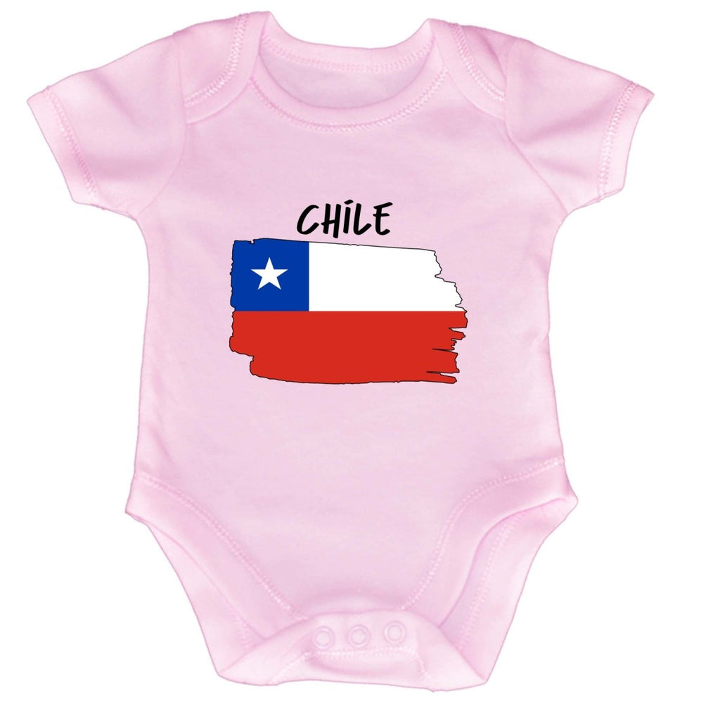 Chile Country Flag Nationality - Babygrow Baby - 123t Australia | Funny T-Shirts Mugs Novelty Gifts