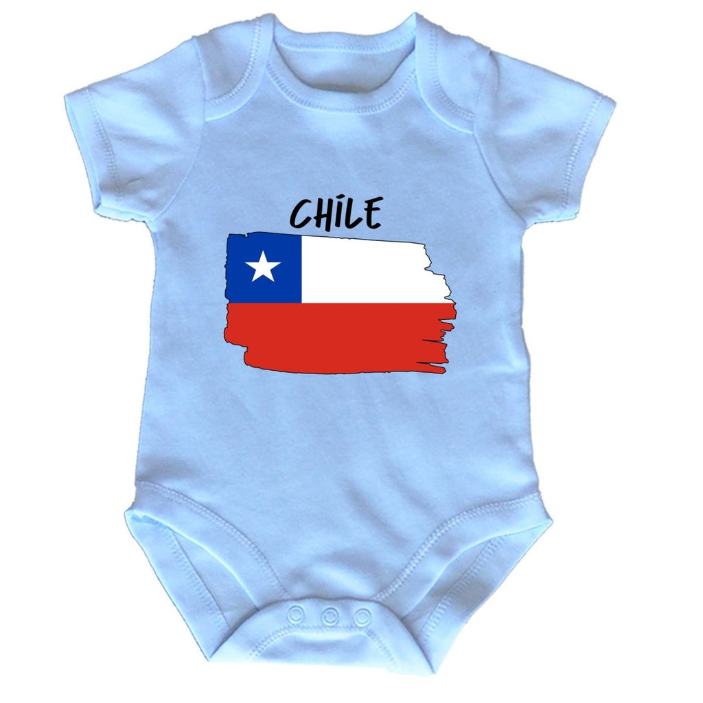 Chile Country Flag Nationality - Babygrow Baby - 123t Australia | Funny T-Shirts Mugs Novelty Gifts