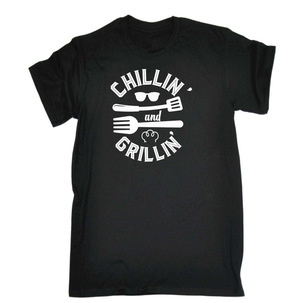Chillin And Grillin Outdoor Summer Bbq - Mens Funny T-Shirt Tshirts - 123t Australia | Funny T-Shirts Mugs Novelty Gifts
