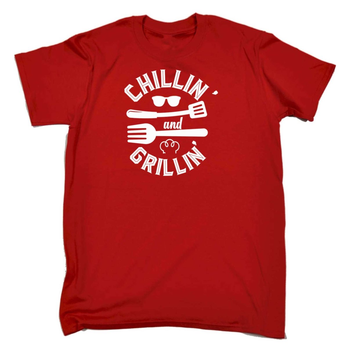 Chillin And Grillin Outdoor Summer Bbq - Mens Funny T-Shirt Tshirts - 123t Australia | Funny T-Shirts Mugs Novelty Gifts